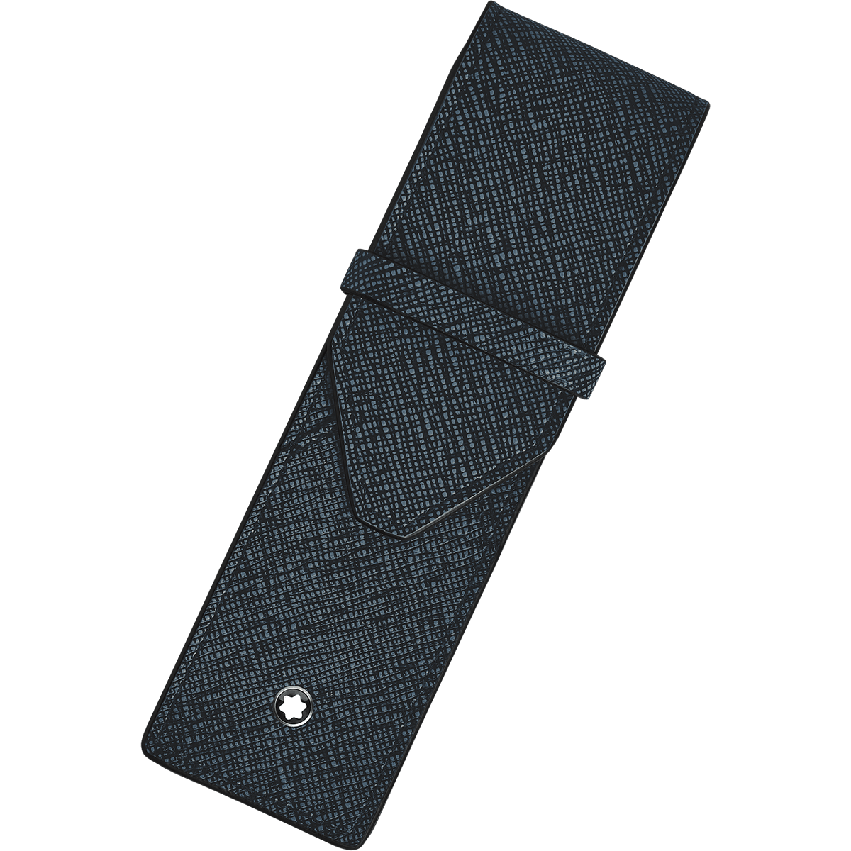 Montblanc Sartorial 2 Pen Pouch - Tweed Blue - Pen Boutique Ltd