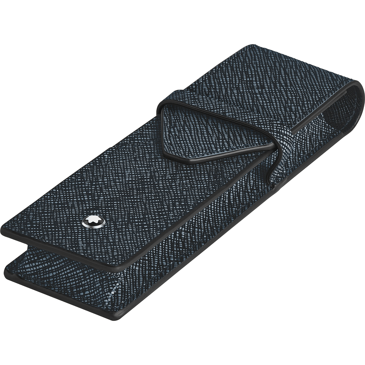 Montblanc Sartorial 2 Pen Pouch - Tweed Blue - Pen Boutique Ltd