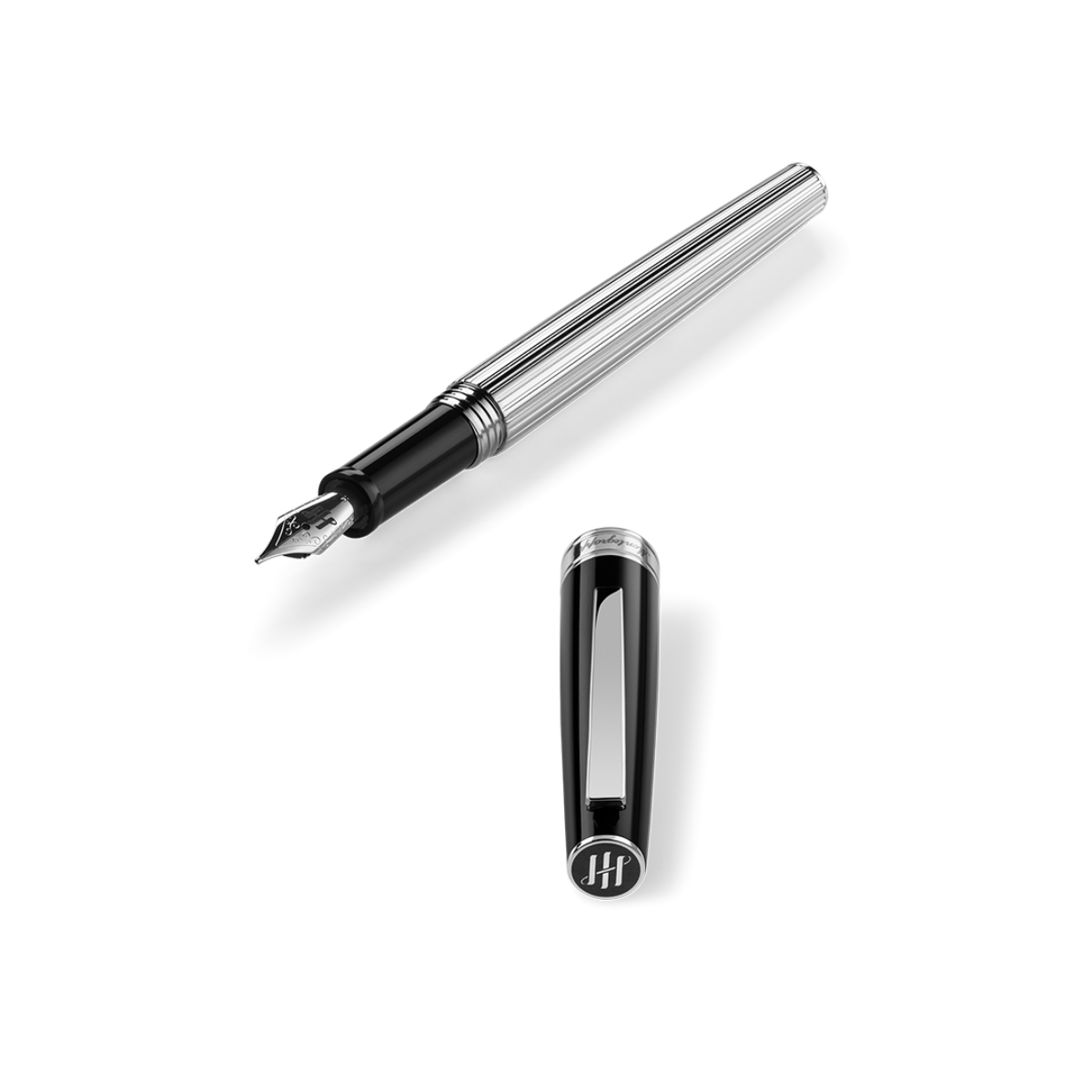 Montegrappa Armonia Fountain Pen - Duetto Black-Pen Boutique Ltd