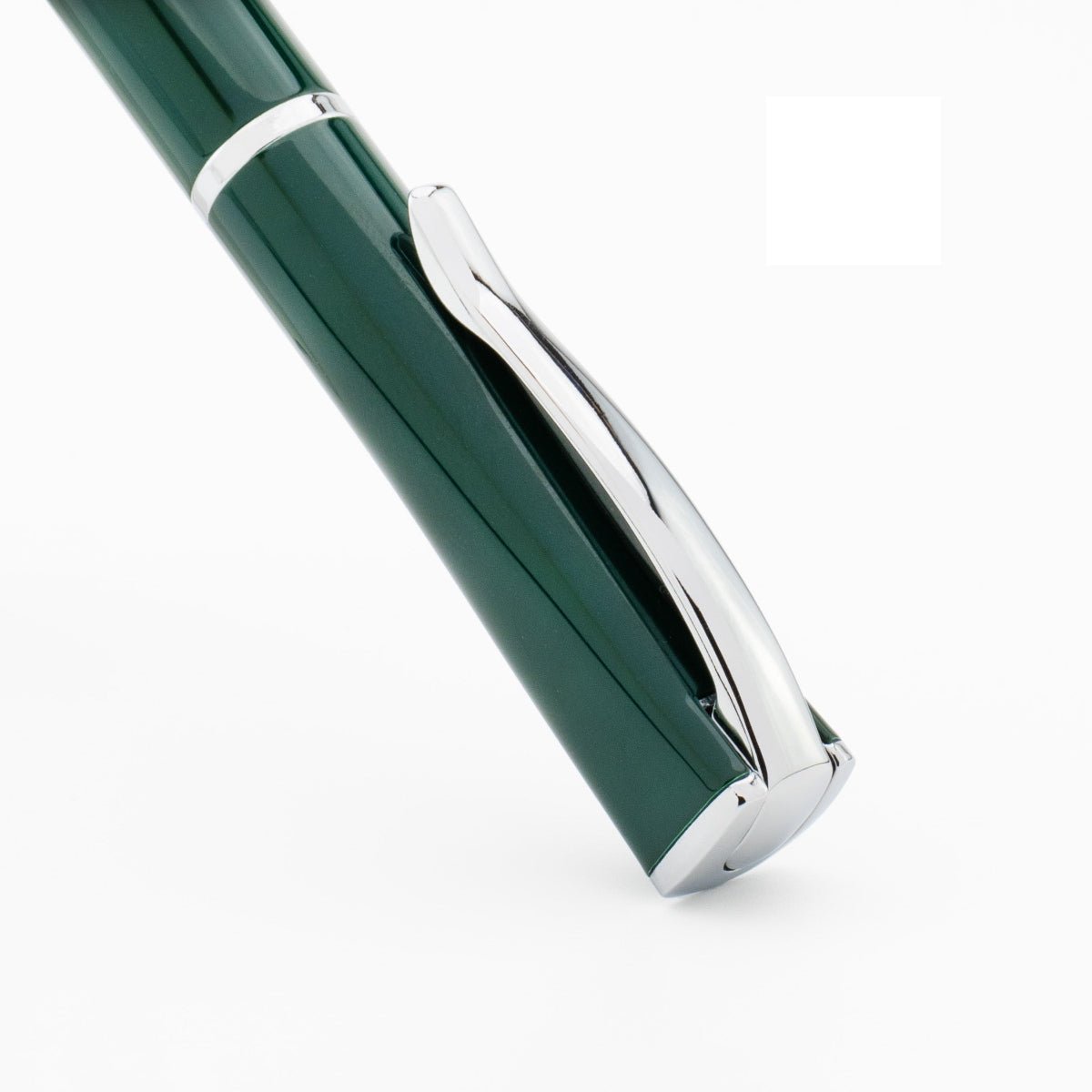 Monteverde Impressa Ballpoint Pen - Green - Chrome Trim - Pen Boutique Ltd