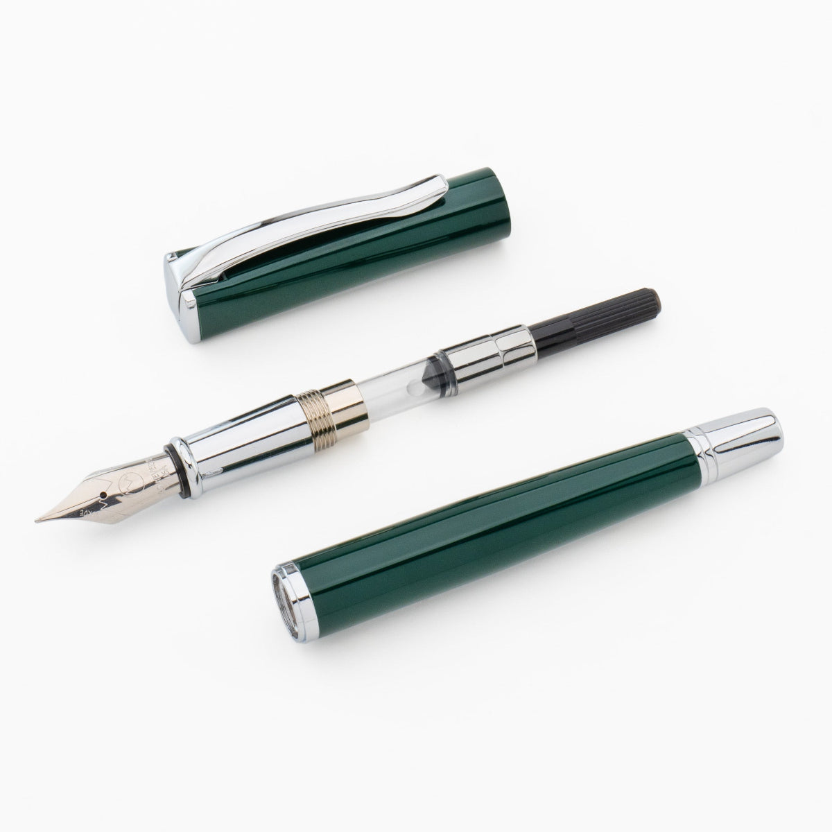 Monteverde Impressa Green with Chrome Trim Fountain Pen-Pen Boutique Ltd