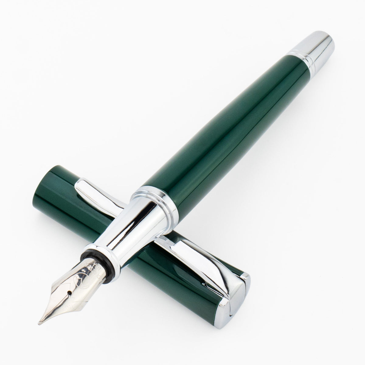Monteverde Impressa Green with Chrome Trim Fountain Pen-Pen Boutique Ltd