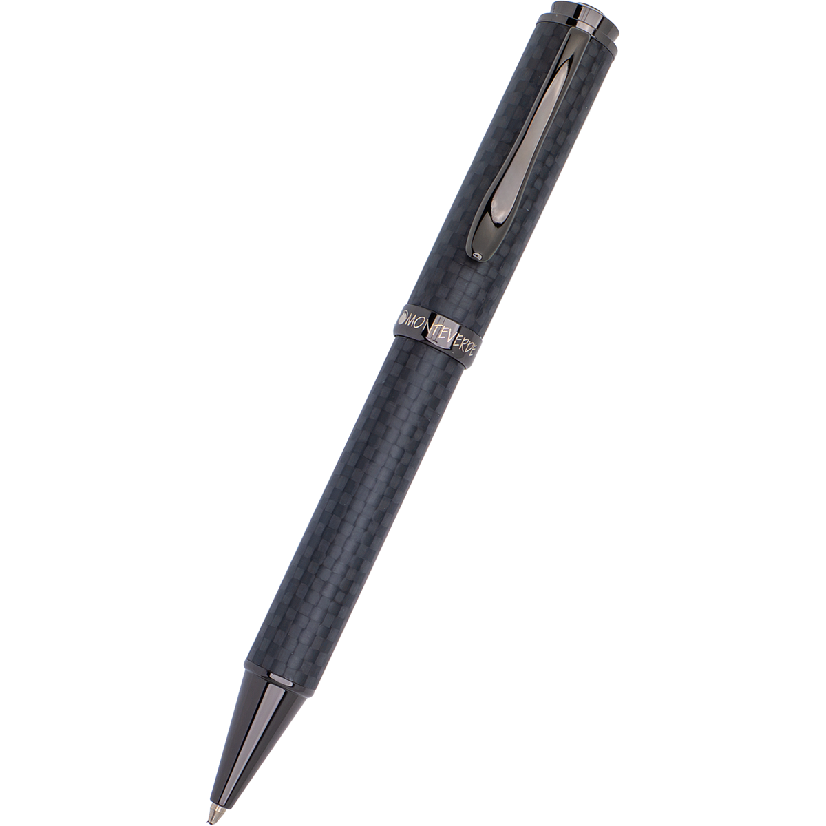 Monteverde Innova Ballpoint Pen - Matte Carbon Fiber - Gunmetal Trim - Pen Boutique Ltd