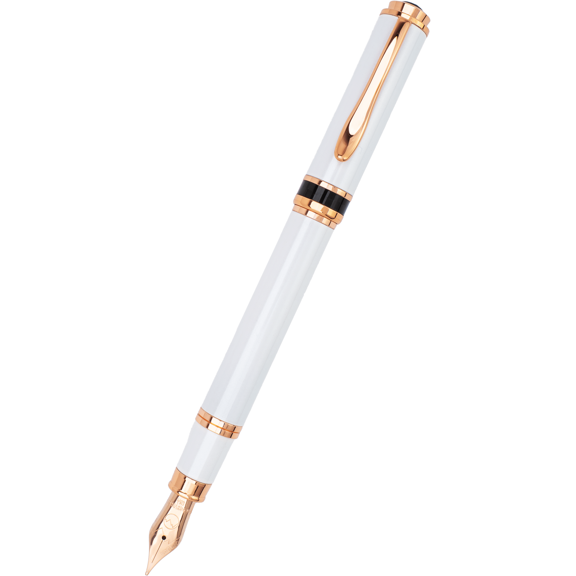Monteverde Innova Fountain Pen - Limited Edition - Color of the Year 2026 Cloud Dancer - Rose Gold Trim + FREE 15ml Ink Bottle - Pen Boutique Ltd