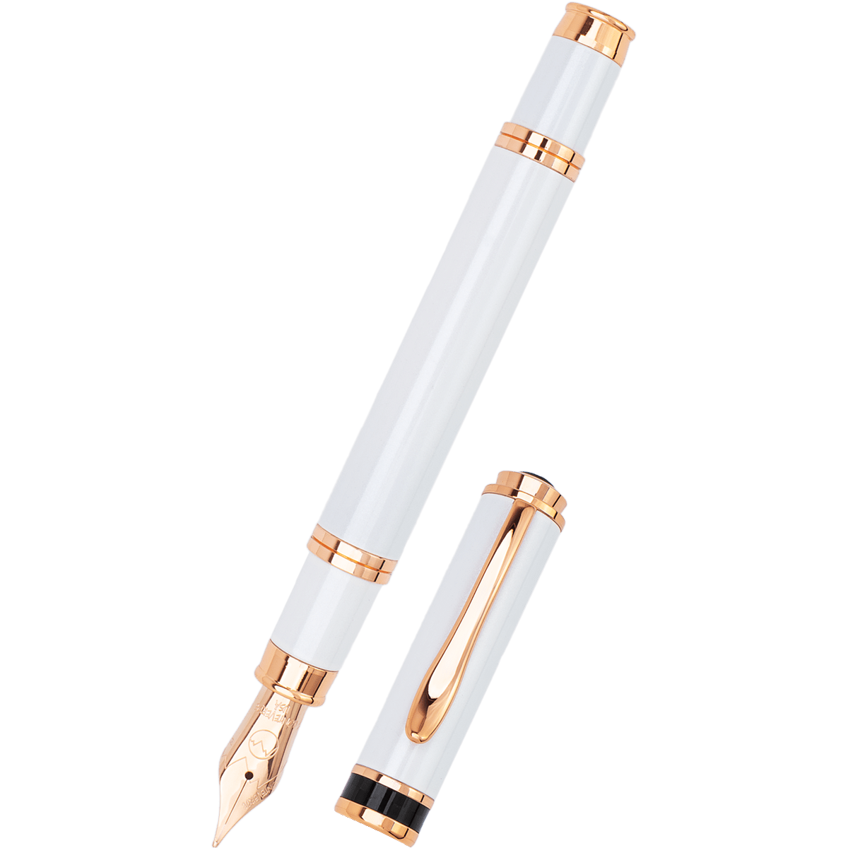 Monteverde Innova Fountain Pen - Limited Edition - Color of the Year 2026 Cloud Dancer - Rose Gold Trim + FREE 15ml Ink Bottle - Pen Boutique Ltd