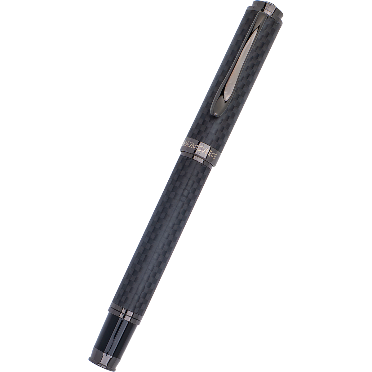 Monteverde Innova Rollerball Pen - Matte Carbon Fiber - Gunmetal Trim - Pen Boutique Ltd