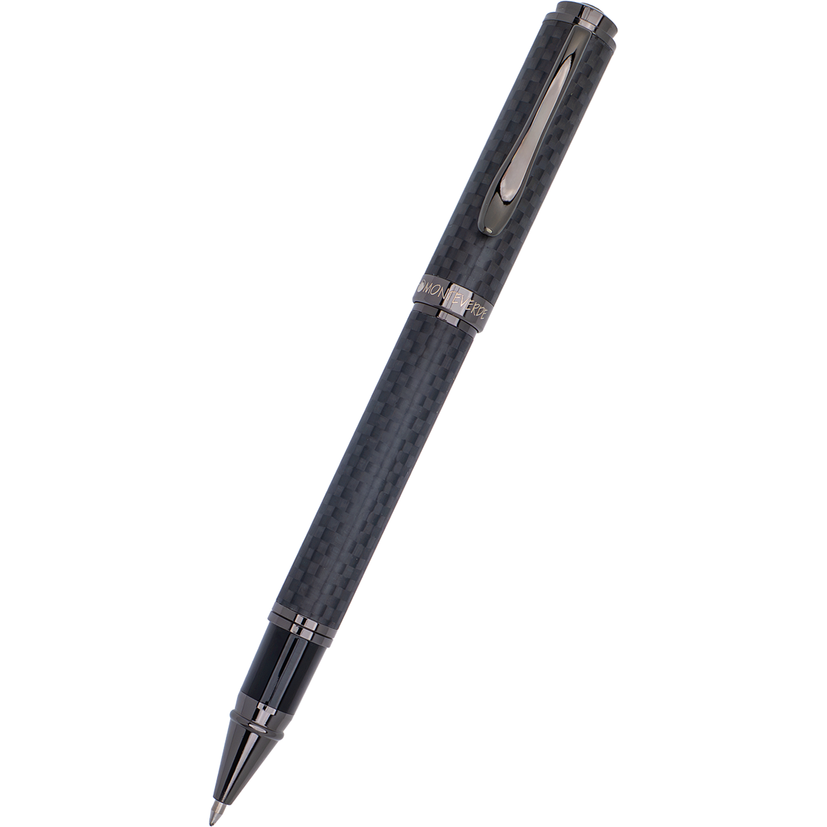 Monteverde Innova Rollerball Pen - Matte Carbon Fiber - Gunmetal Trim - Pen Boutique Ltd