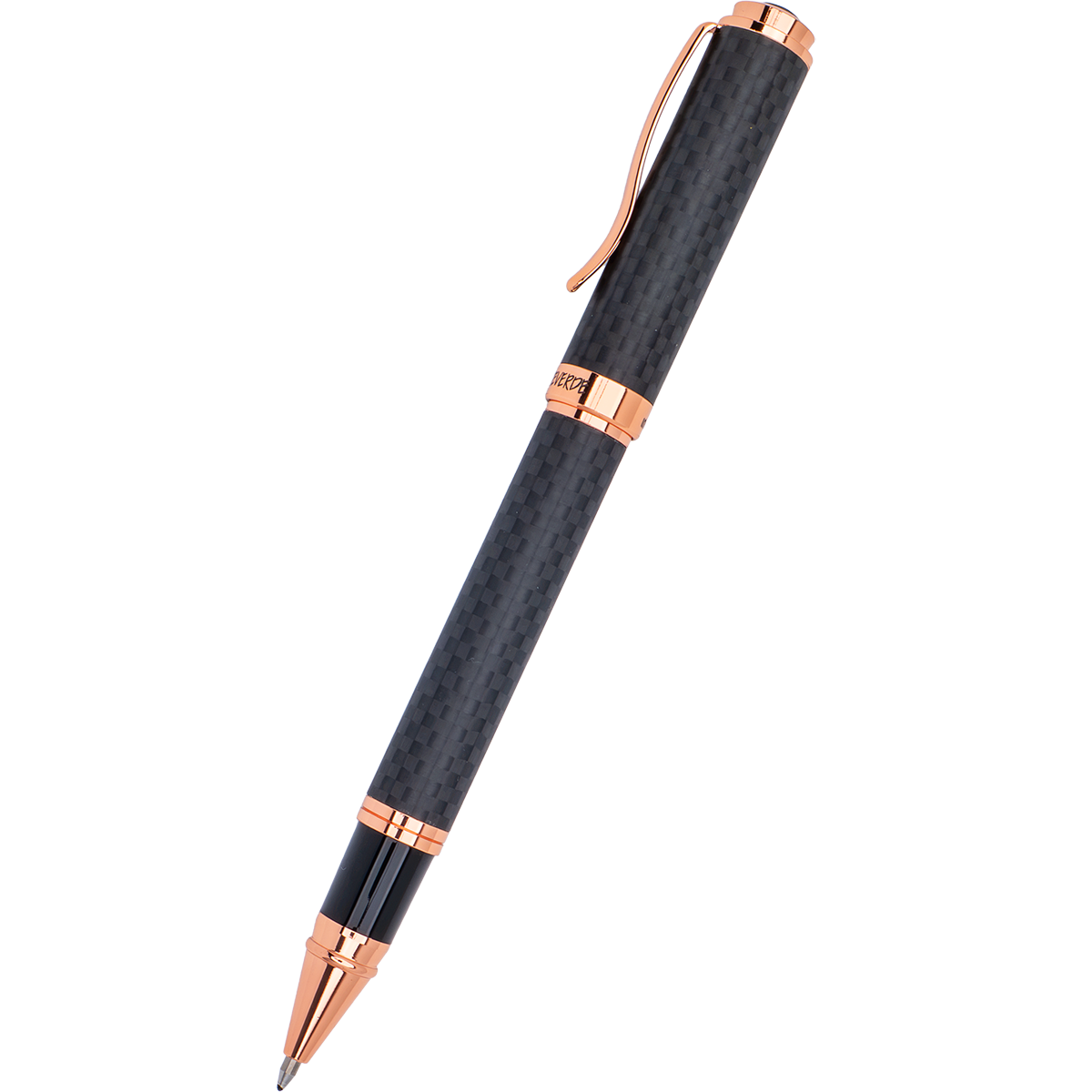 Monteverde Innova Rollerball Pen - Matte Carbon Fiber - Rose Gold Trim-Pen Boutique Ltd