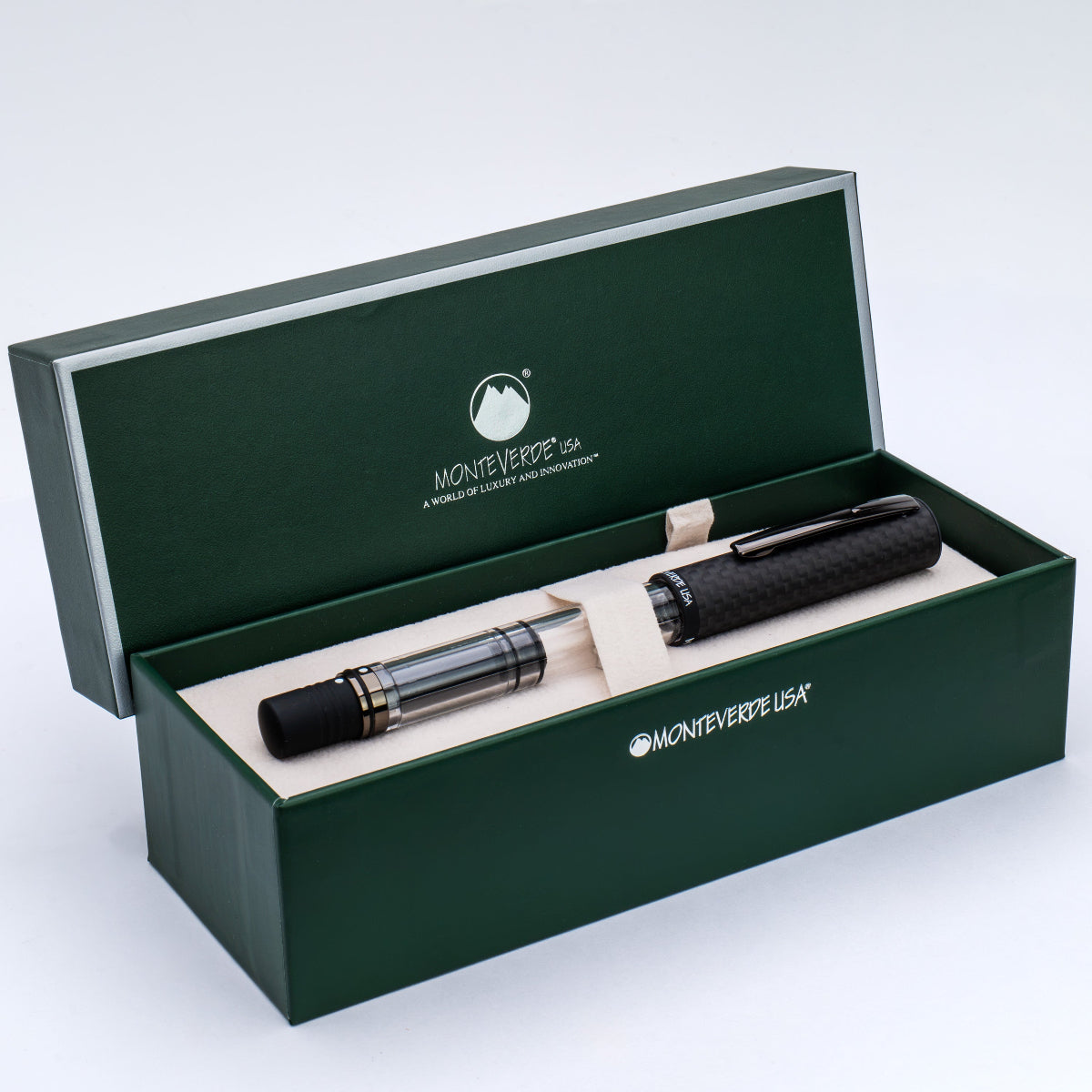 Monteverde MP1 Fountain Pen - Carbon Fiber-Pen Boutique Ltd