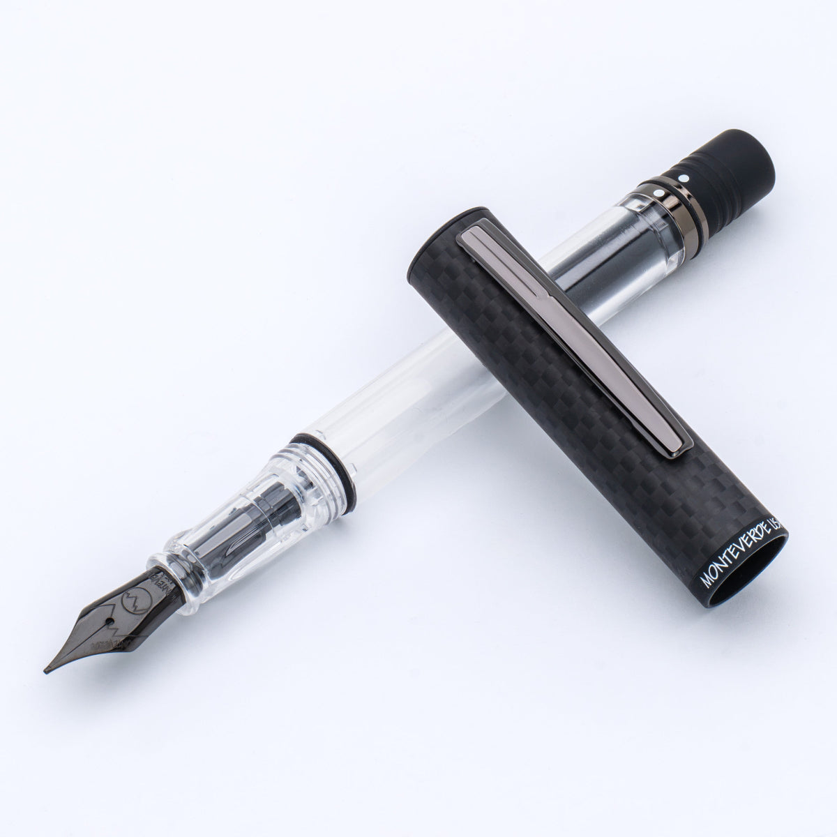 Monteverde MP1 Fountain Pen - Carbon Fiber-Pen Boutique Ltd