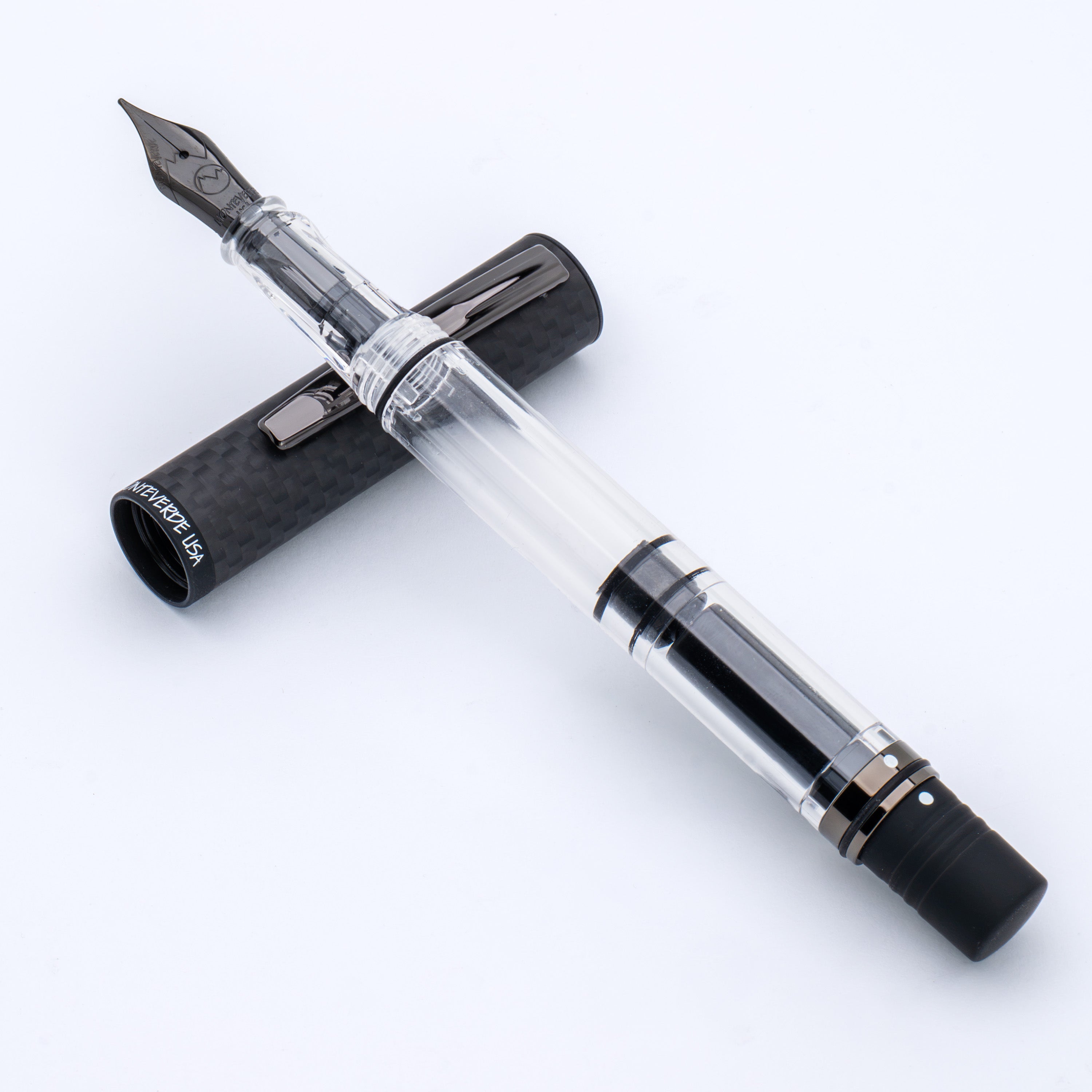 Monteverde MP1 Fountain Pen - Carbon Fiber-Pen Boutique Ltd