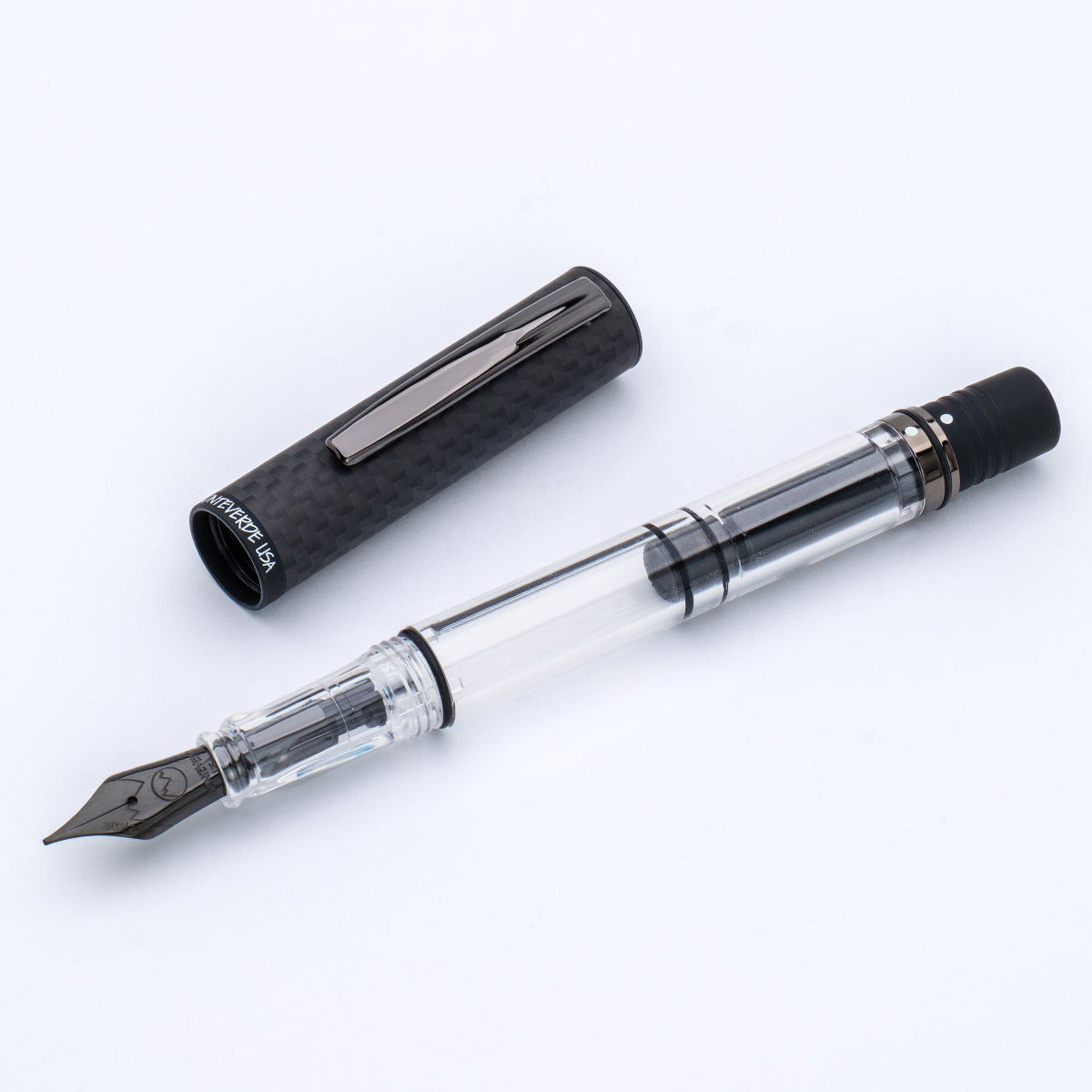 Monteverde MP1 Fountain Pen - Carbon Fiber-Pen Boutique Ltd