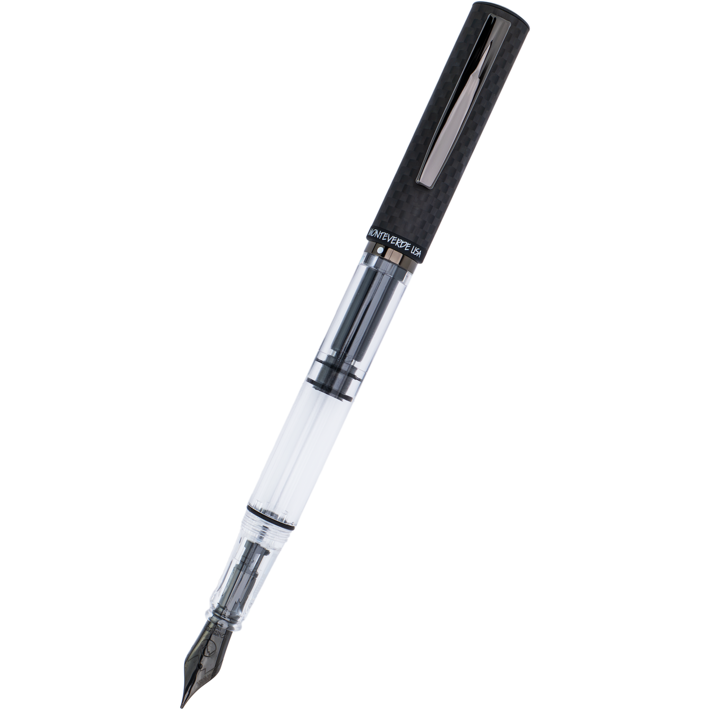 Monteverde MP1 Fountain Pen - Carbon Fiber-Pen Boutique Ltd