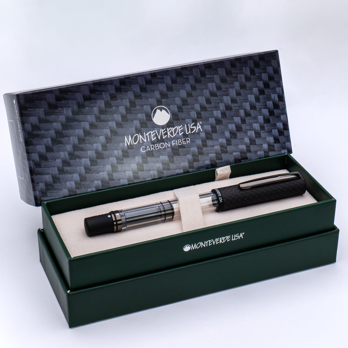 Monteverde MP1 Fountain Pen - Carbon Fiber-Pen Boutique Ltd