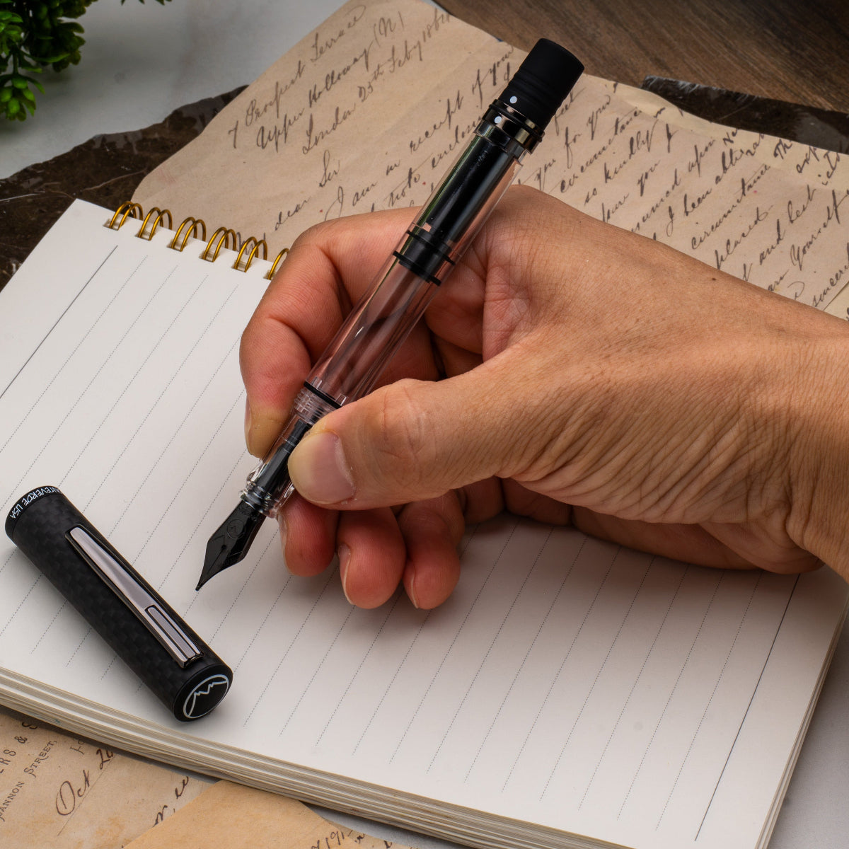 Monteverde MP1 Fountain Pen - Carbon Fiber-Pen Boutique Ltd