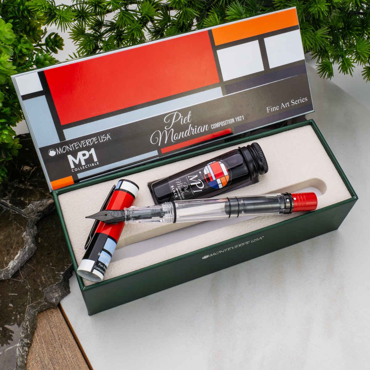 Monteverde MP1 Fountain Pen Gift Set - Mondrian (Fine Art Series) - Pen Boutique Ltd