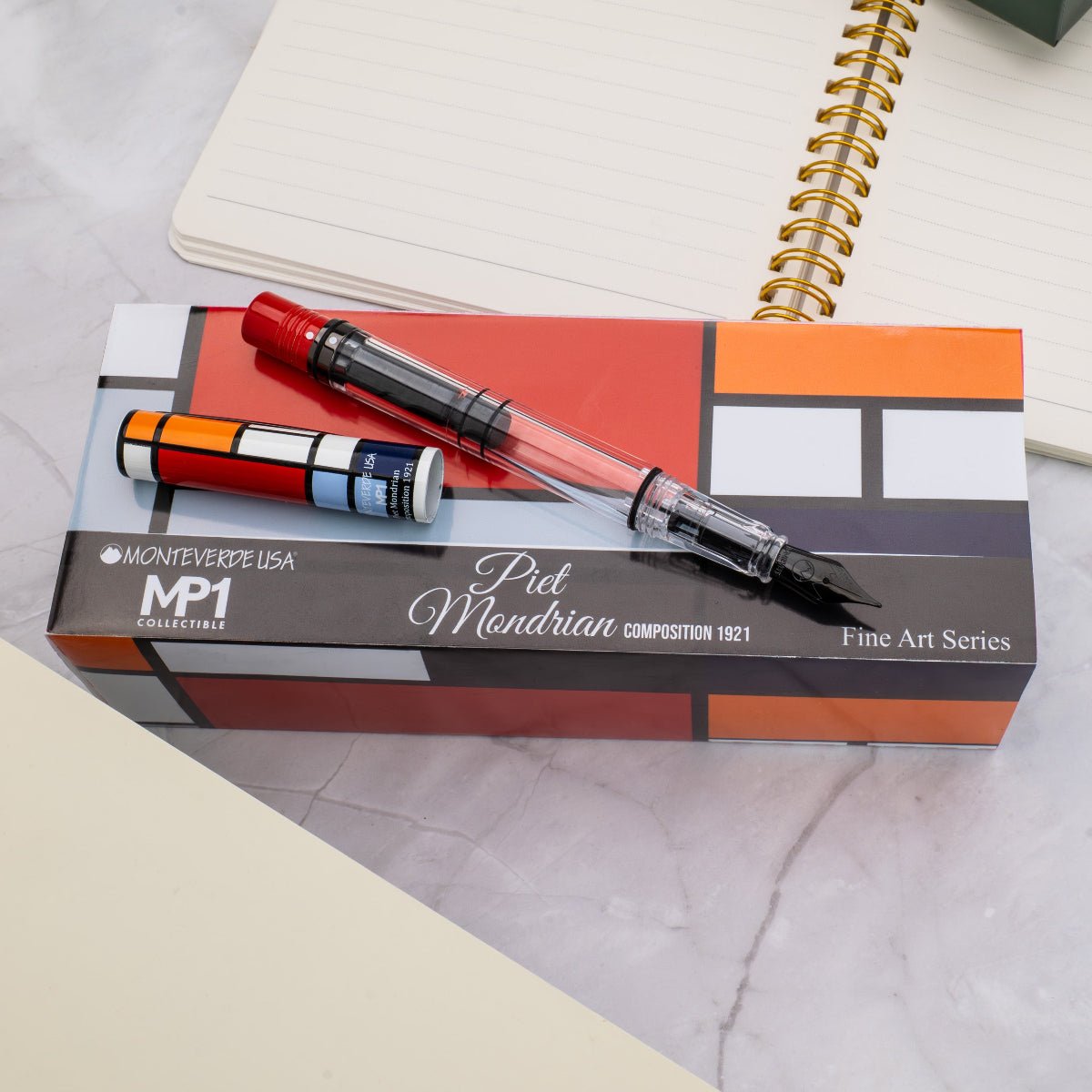 Monteverde MP1 Fountain Pen - Mondrian (Fine Art Series) - Pen Boutique Ltd