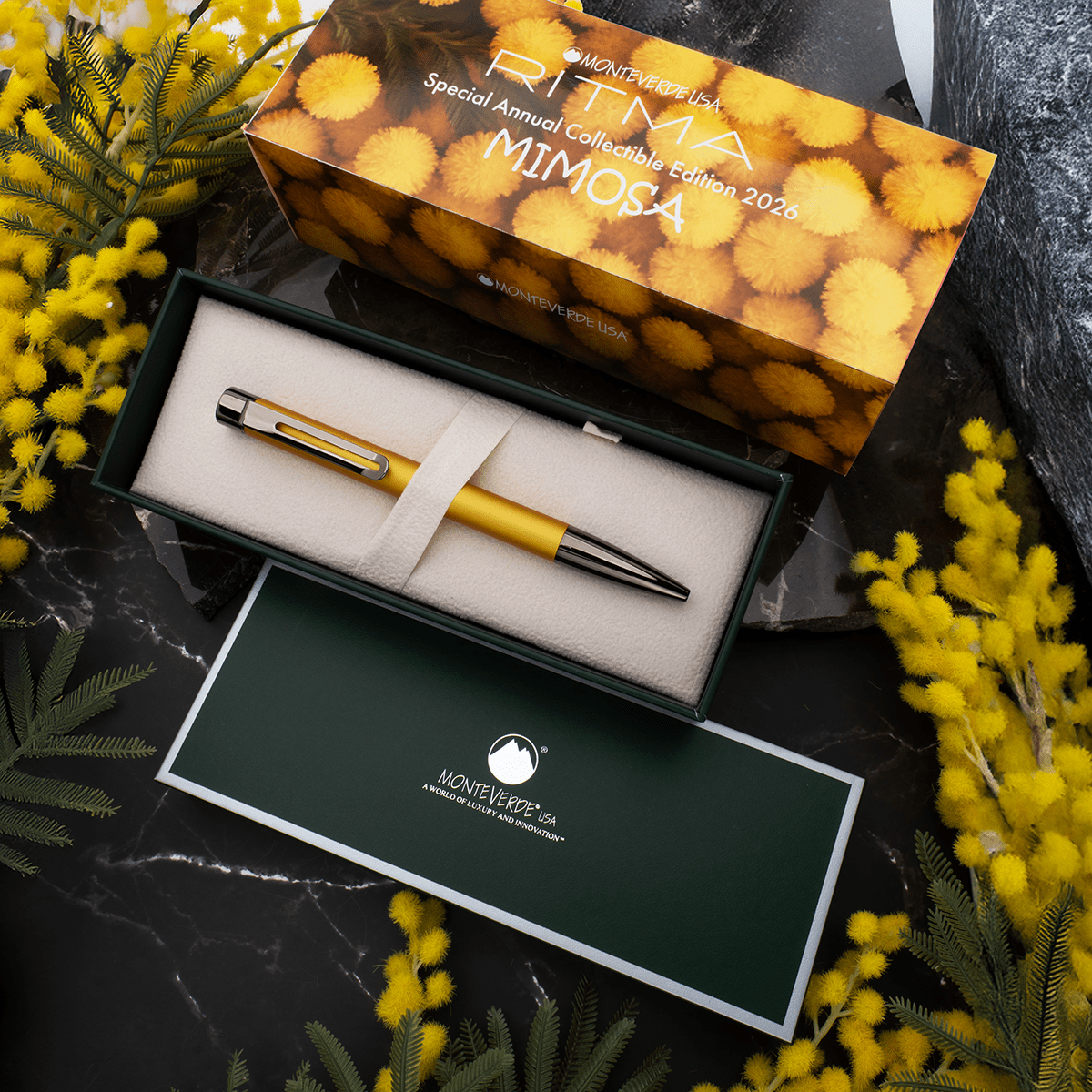 Monteverde Ritma Ballpoint Pen - Mimosa (Special Edition 2026) - Pen Boutique Ltd