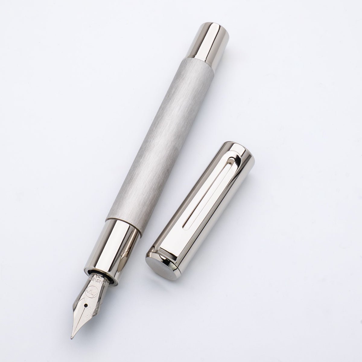 Monteverde Ritma Fountain Pen - Brushed Stainless Steel - Pen Boutique Ltd