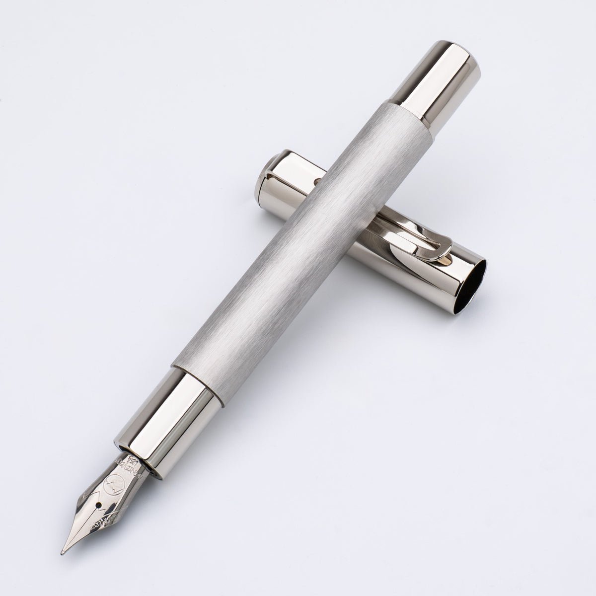 Monteverde Ritma Fountain Pen - Brushed Stainless Steel - Pen Boutique Ltd
