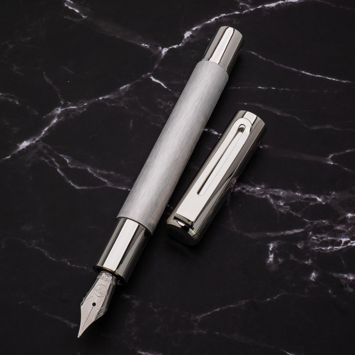 Monteverde Ritma Fountain Pen - Brushed Stainless Steel - Pen Boutique Ltd