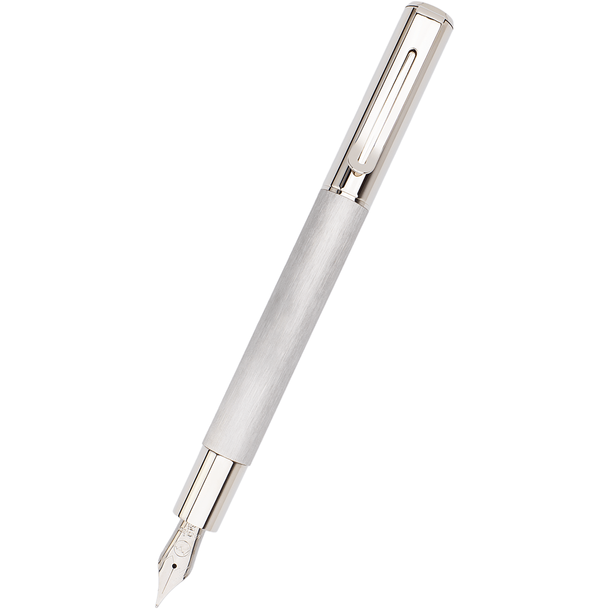 Monteverde Ritma Fountain Pen - Brushed Stainless Steel - Pen Boutique Ltd