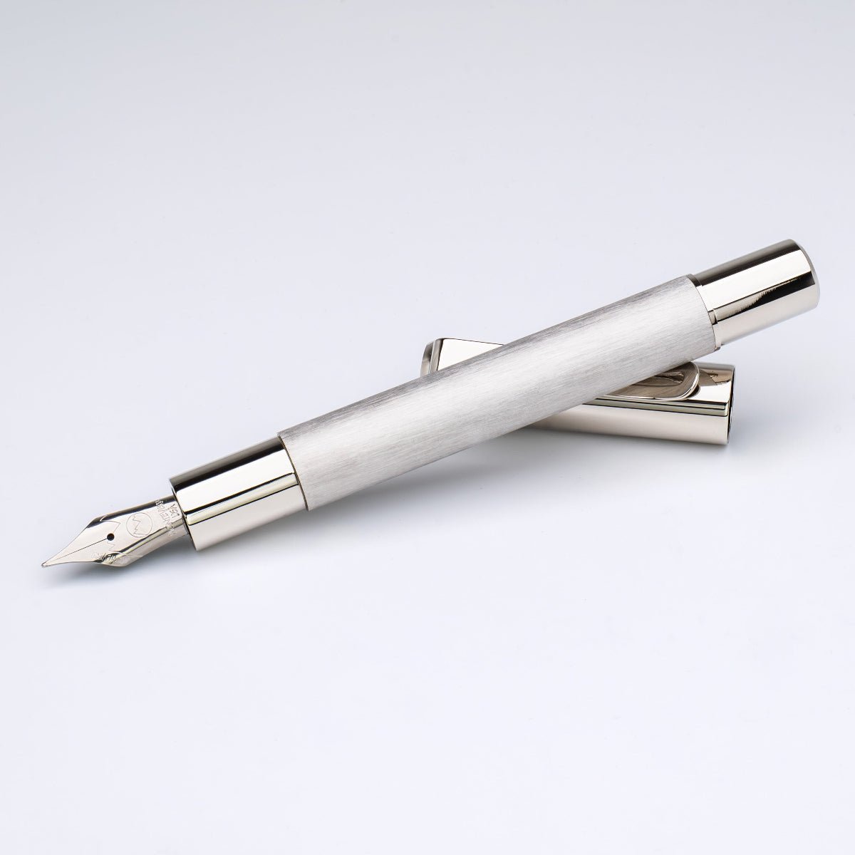 Monteverde Ritma Fountain Pen - Brushed Stainless Steel - Pen Boutique Ltd