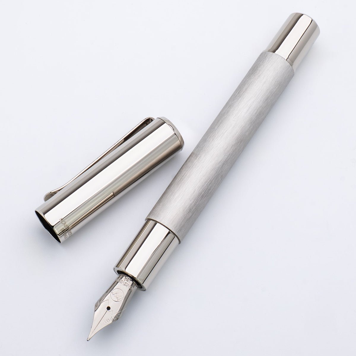 Monteverde Ritma Fountain Pen - Brushed Stainless Steel - Pen Boutique Ltd