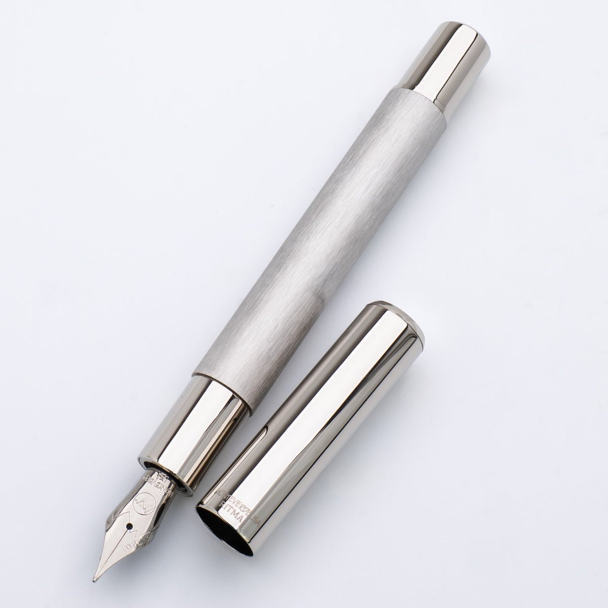 Monteverde Ritma Fountain Pen - Brushed Stainless Steel - Pen Boutique Ltd