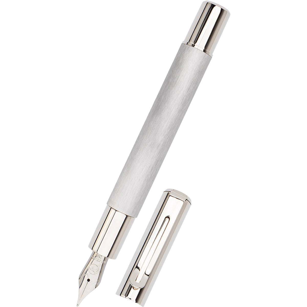 Monteverde Ritma Fountain Pen - Brushed Stainless Steel - Pen Boutique Ltd