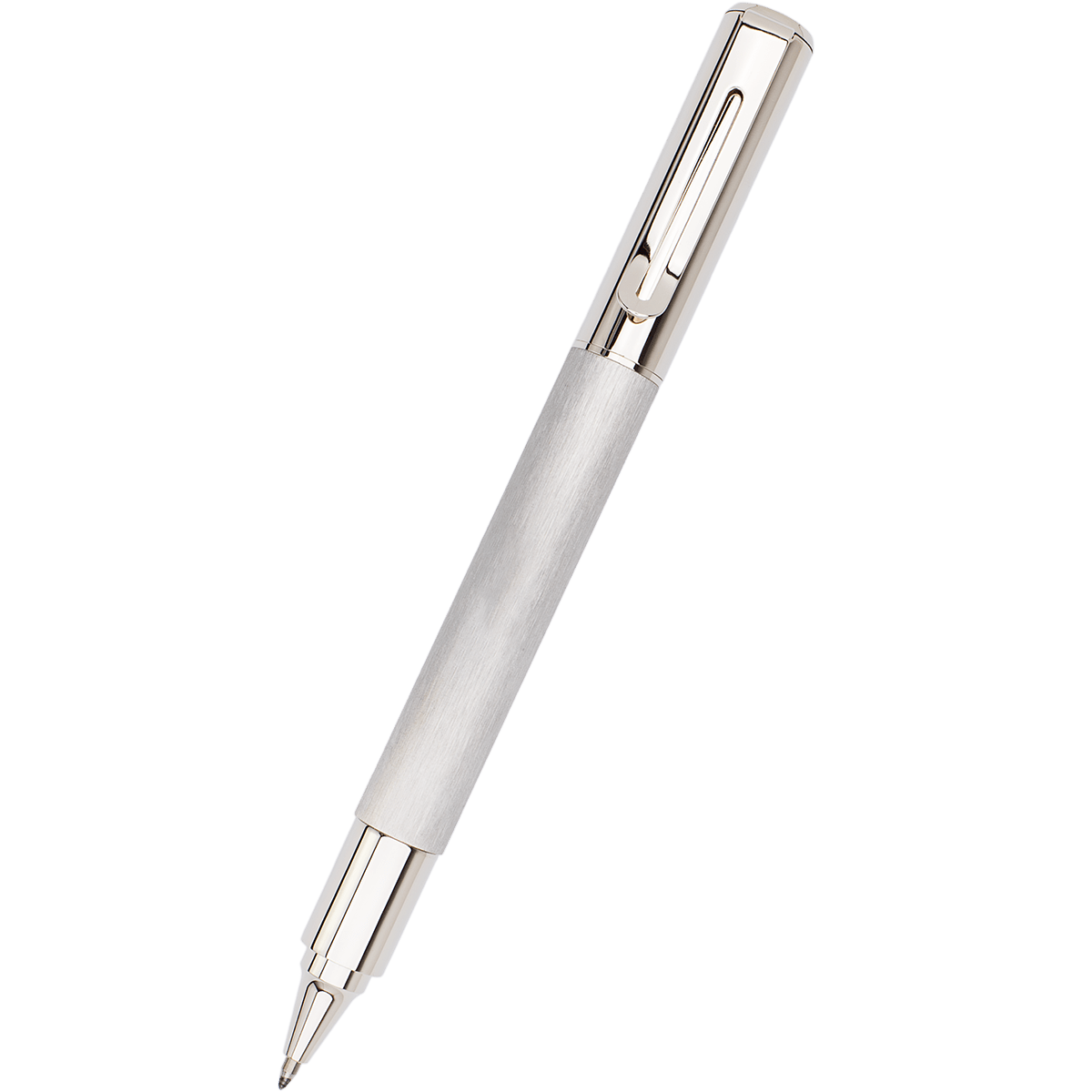 Monteverde Ritma Rollerball Pen - Brushed Stainless Steel - Pen Boutique Ltd