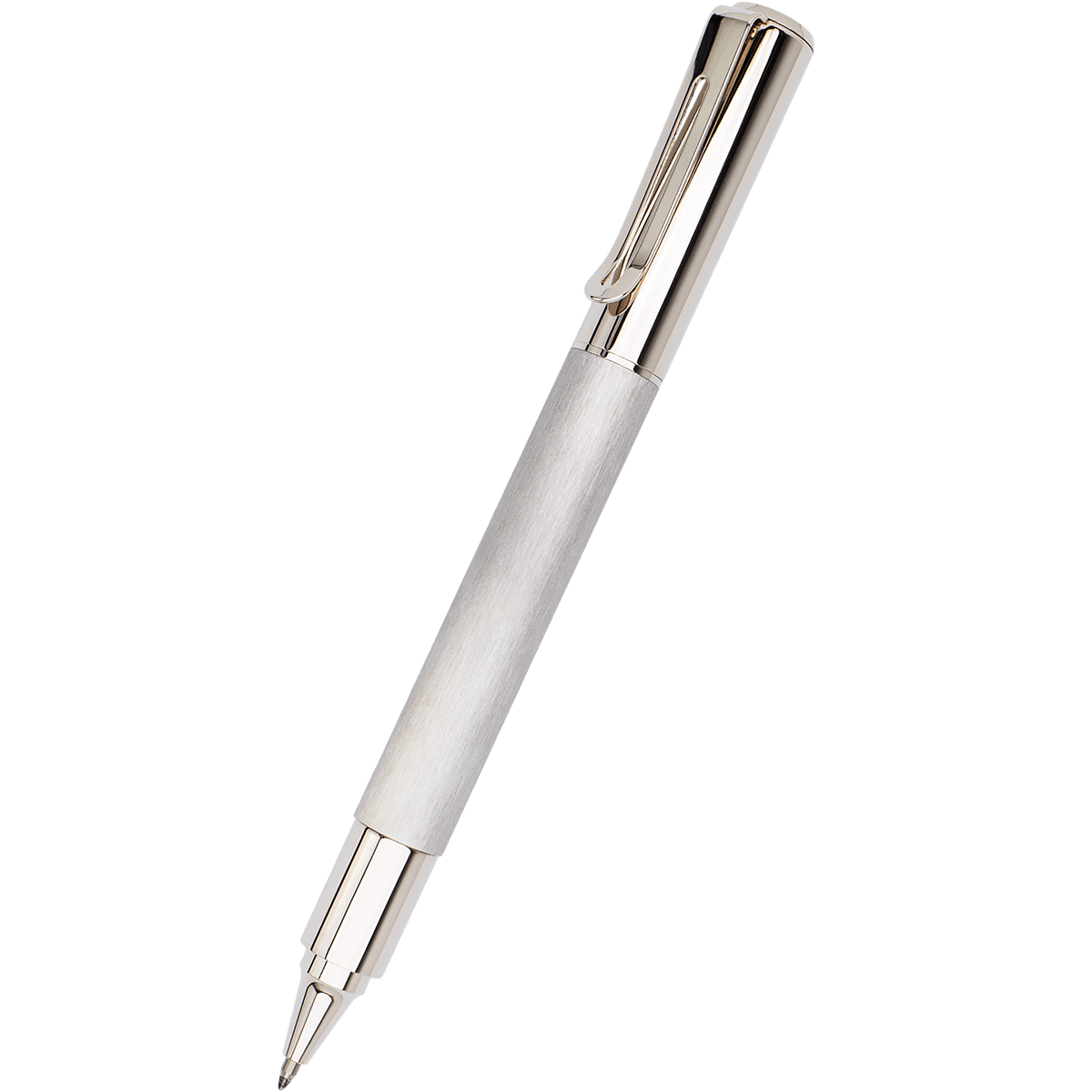 Monteverde Ritma Rollerball Pen - Brushed Stainless Steel - Pen Boutique Ltd
