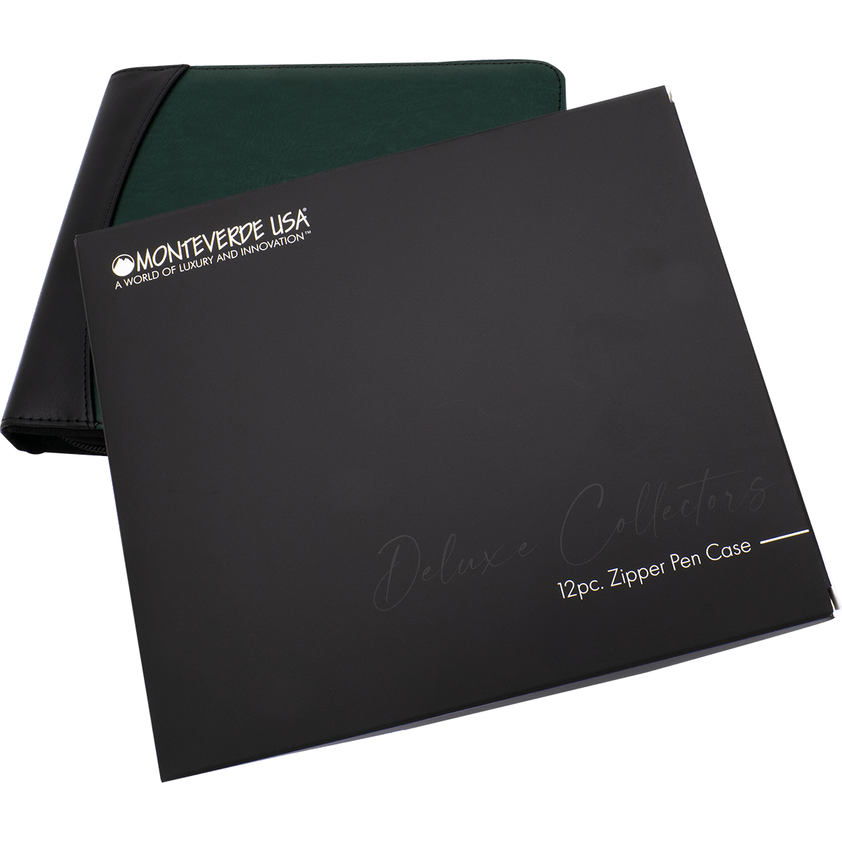Monteverde Zipper 12 Pen Case - Green - Pen Boutique Ltd