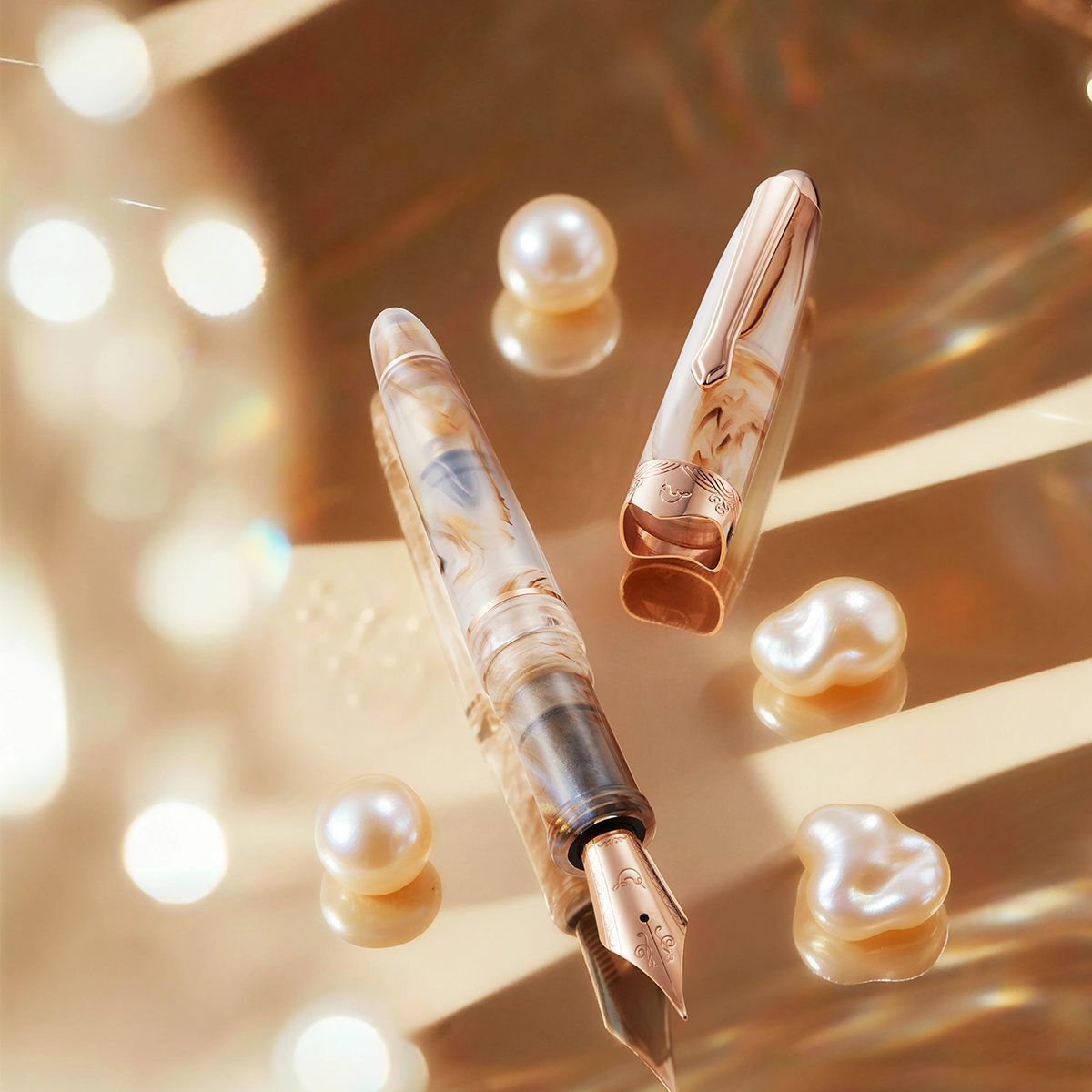 Nahvalur Horizon Fountain Pen - Pearl-Pen Boutique Ltd