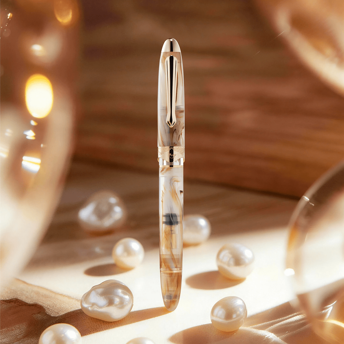 Nahvalur Horizon Fountain Pen - Pearl - Pen Boutique Ltd