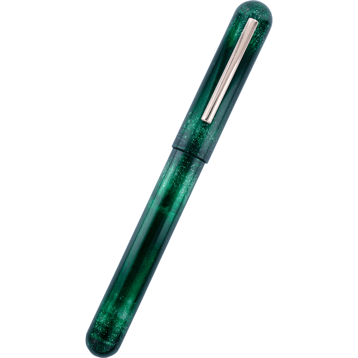 Nahvalur Ikkaku Fountain Pen - Green Moon – 14K Gold Nib - Pen Boutique Ltd