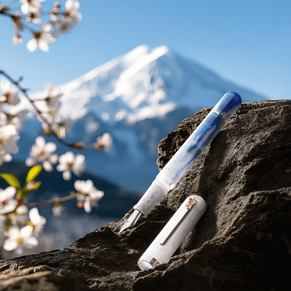 Nahvalur Voyage Fountain Pen - Cherry Blossom - Pen Boutique Ltd