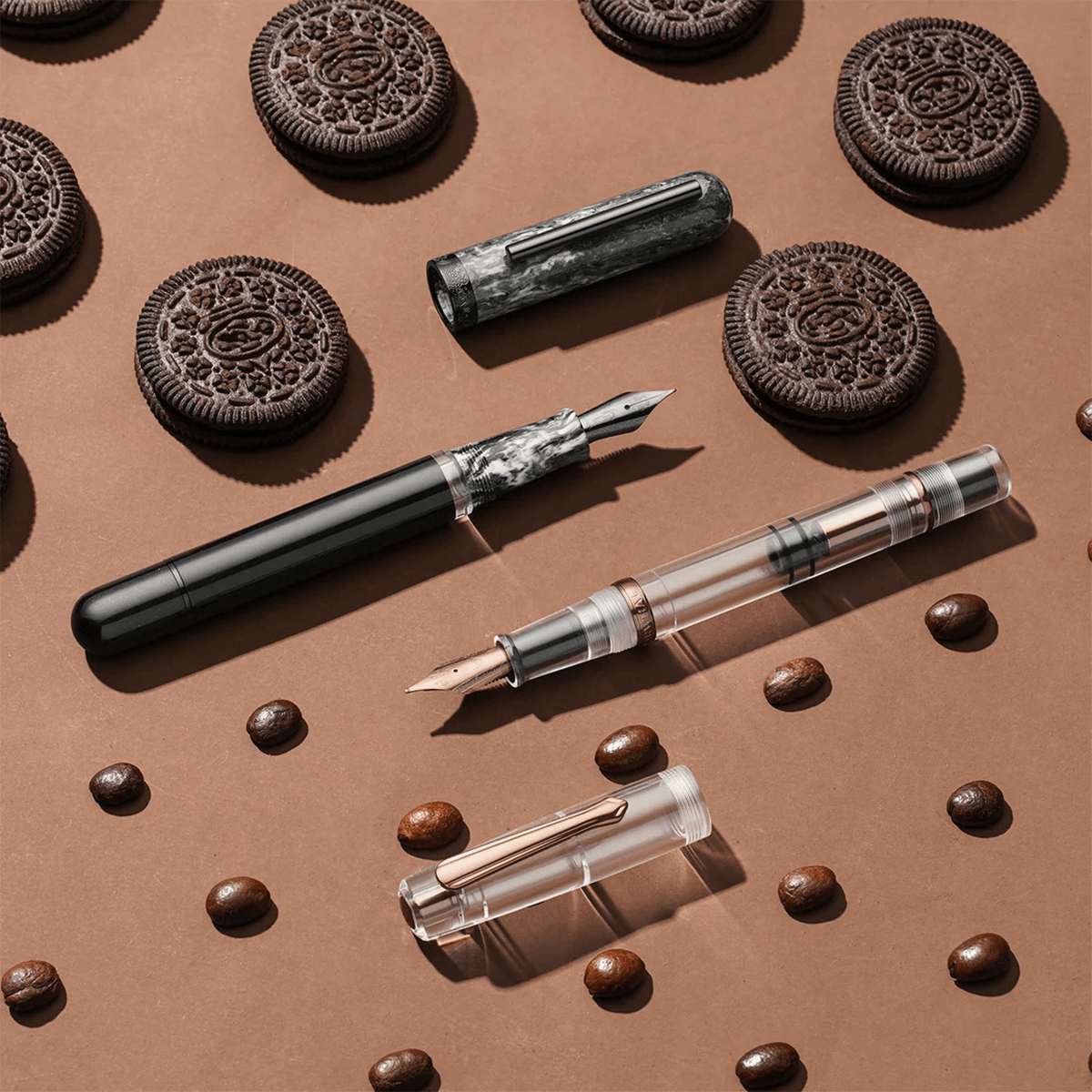 Nahvalur Voyage Fountain Pen - Cookies and Cream - Pen Boutique Ltd
