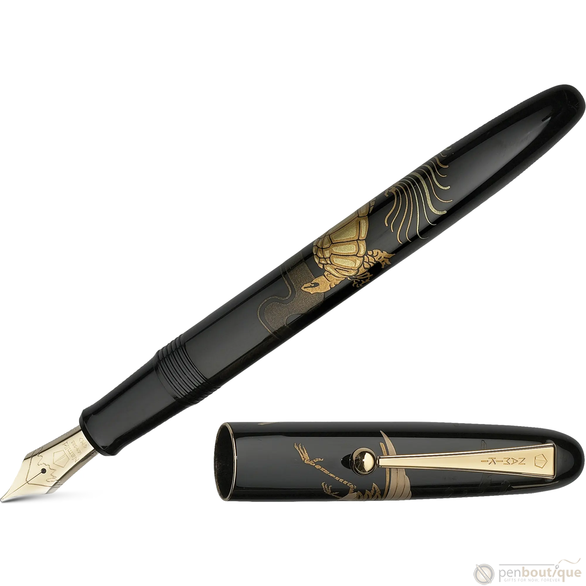 Namiki Nippon Art Fountain Pen - Crane and Turtle - Pen Boutique Ltd