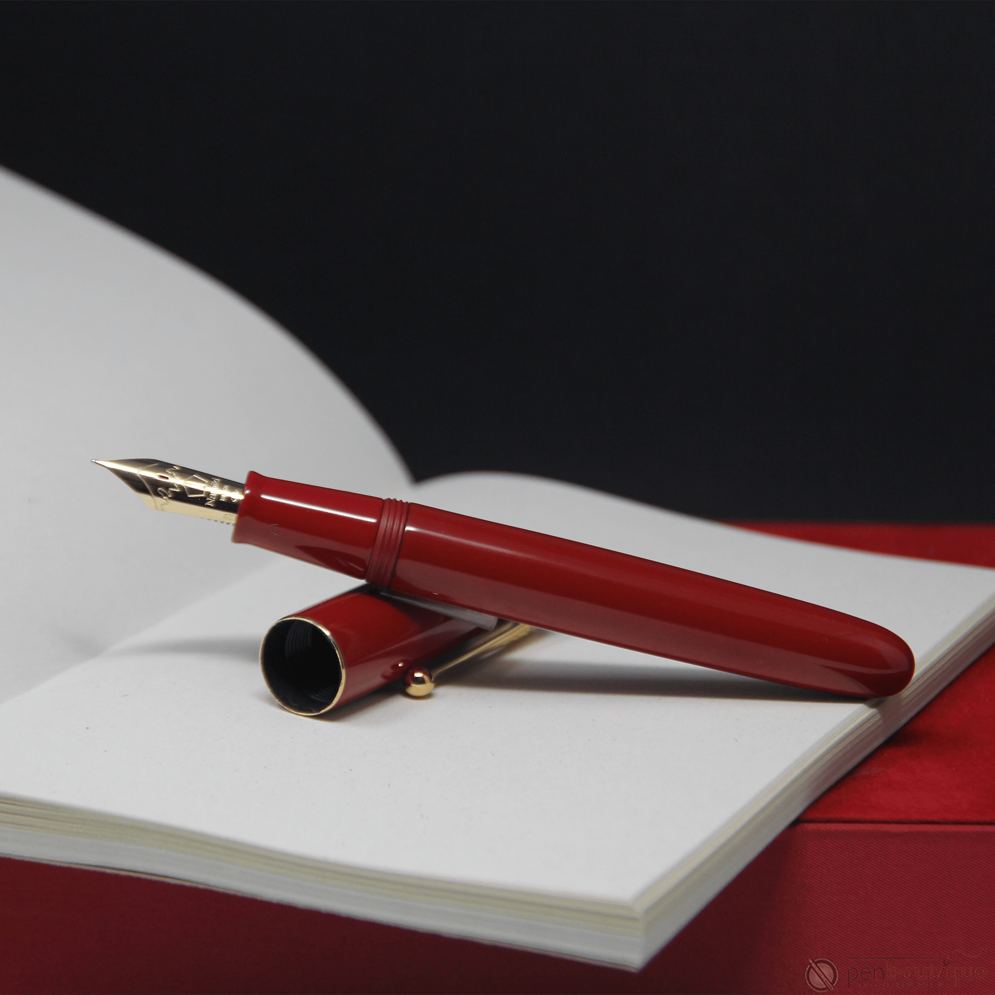 Namiki Yukari Royale Fountain Pen - Urushi Vermillion - Pen Boutique Ltd