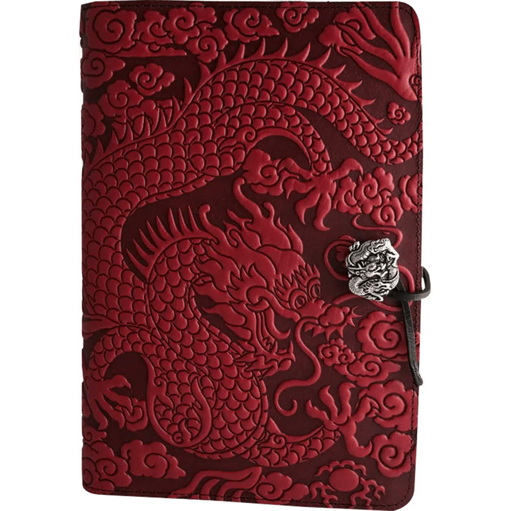 Oberon Design Cloud Dragon Large Journal - Red - Pen Boutique Ltd
