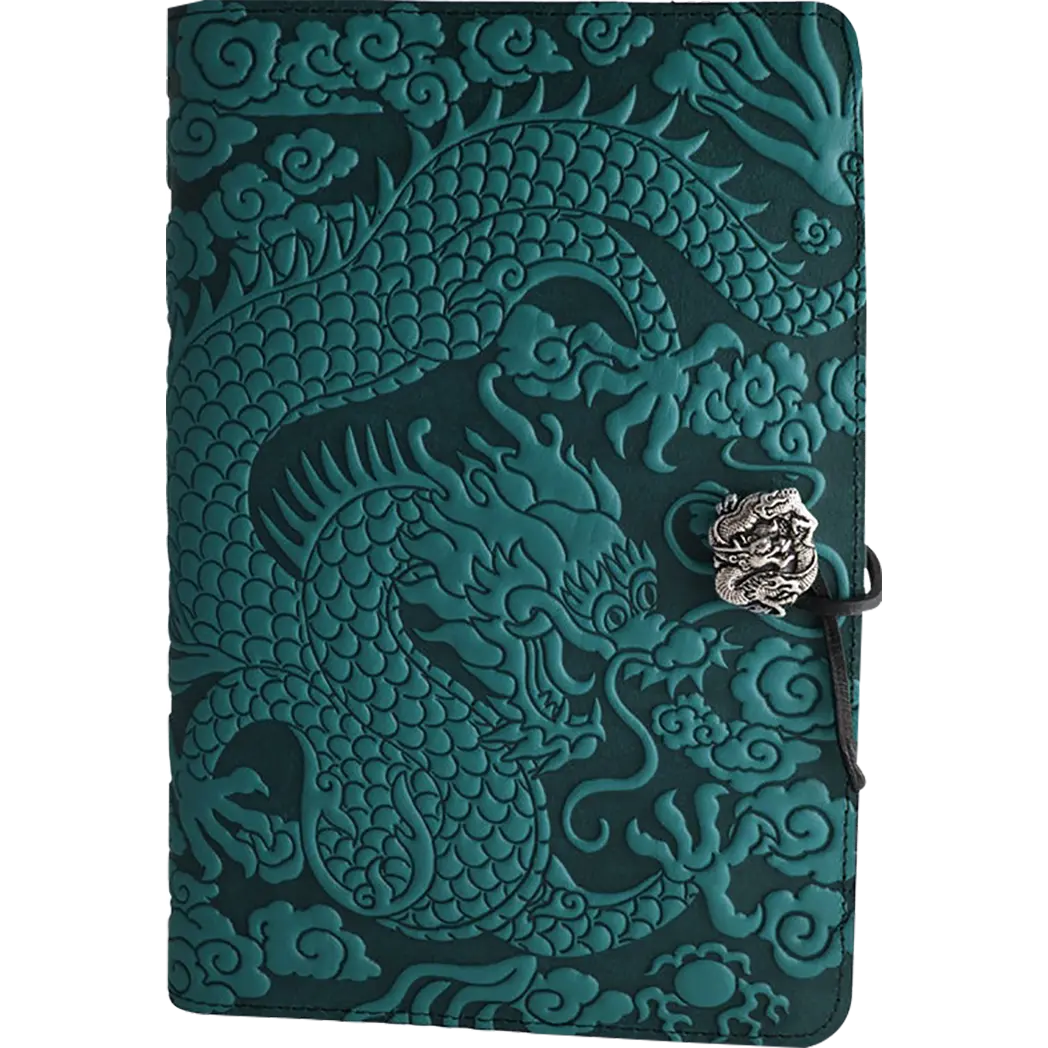 Oberon Design Cloud Dragon Large Journal - Teal - Pen Boutique Ltd
