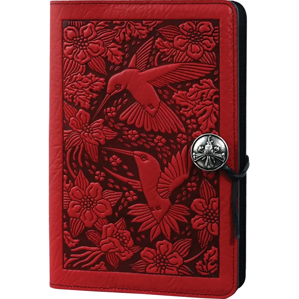 Oberon Design Hummingbird Large Journal - Red - Pen Boutique Ltd