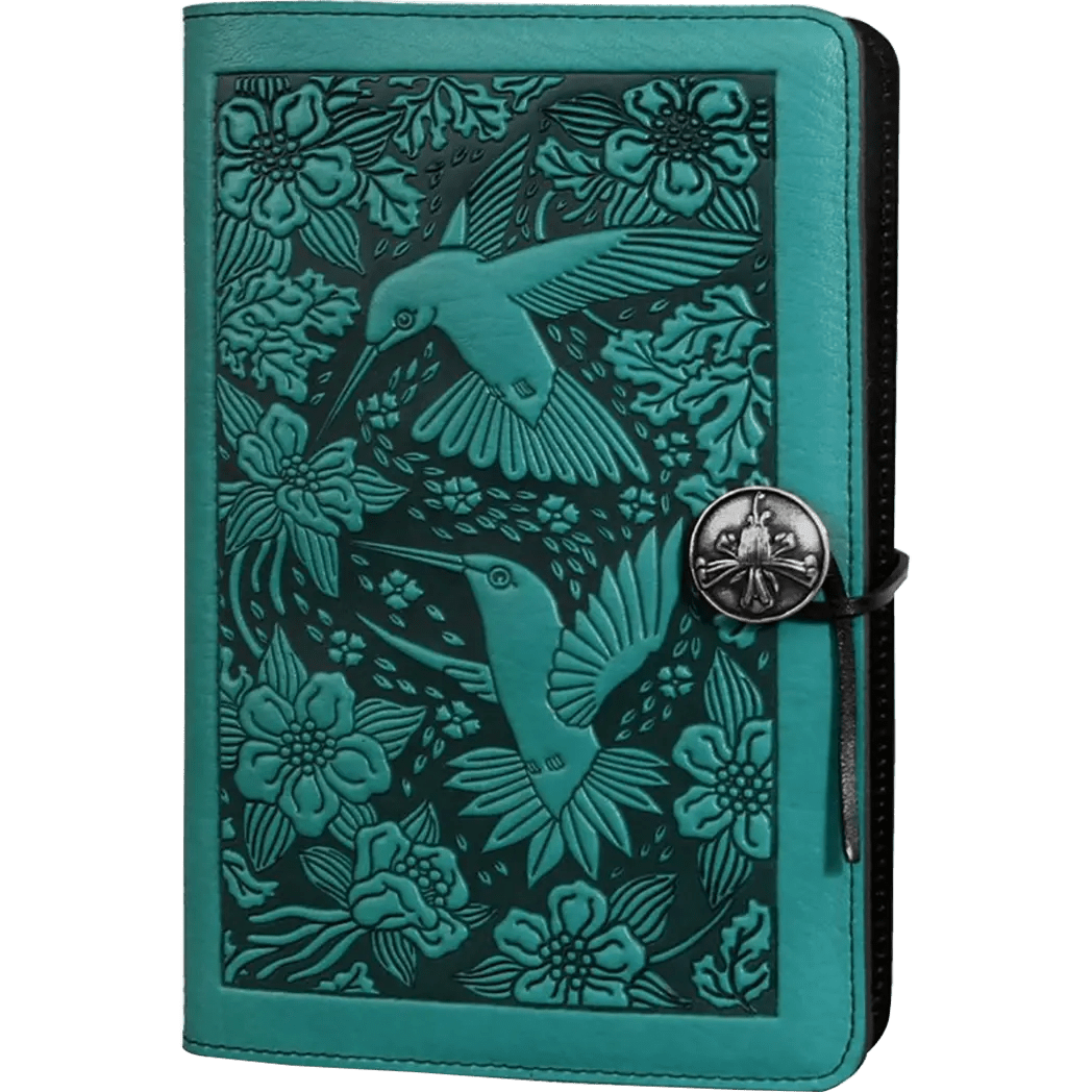Oberon Design Hummingbird Large Journal - Teal - Pen Boutique Ltd