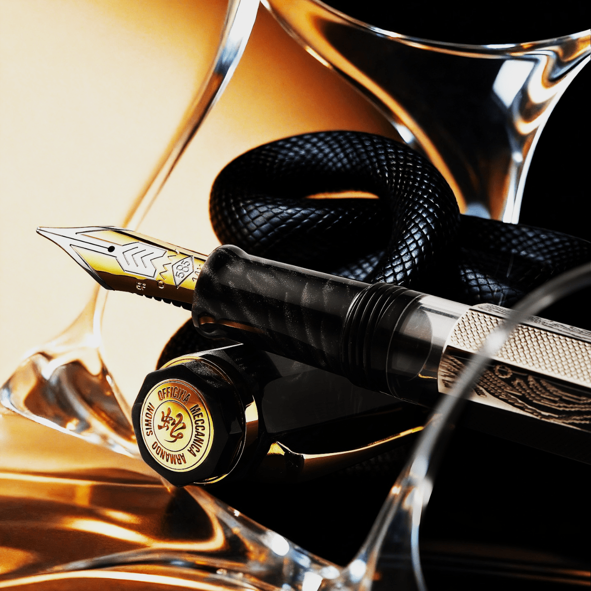 Omas Limited Edition Fountain Pen - Cobra - 14K Fine Nib - Pen Boutique Ltd