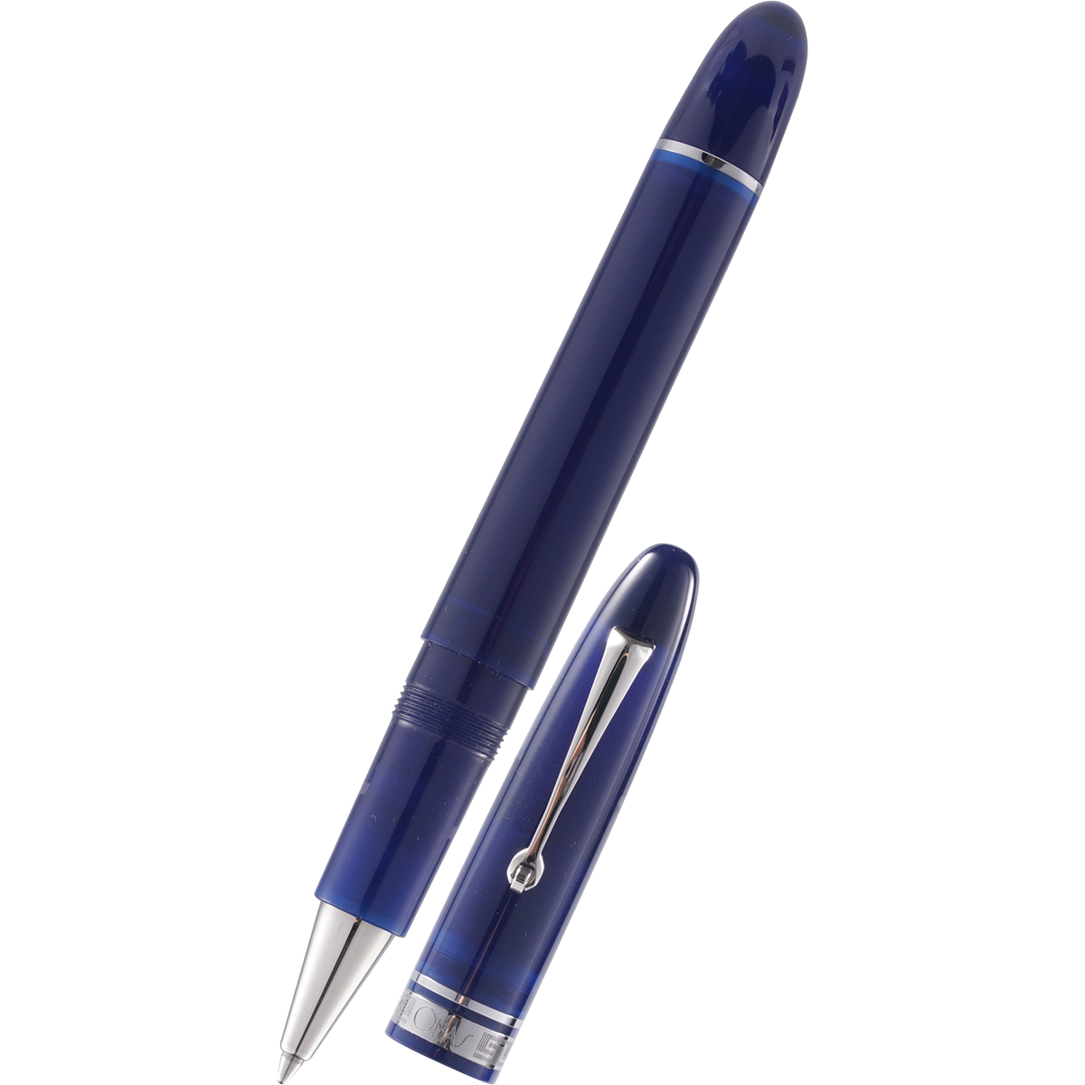 Omas Ogiva Rollerball Pen - Blue - Silver Trim - Pen Boutique Ltd