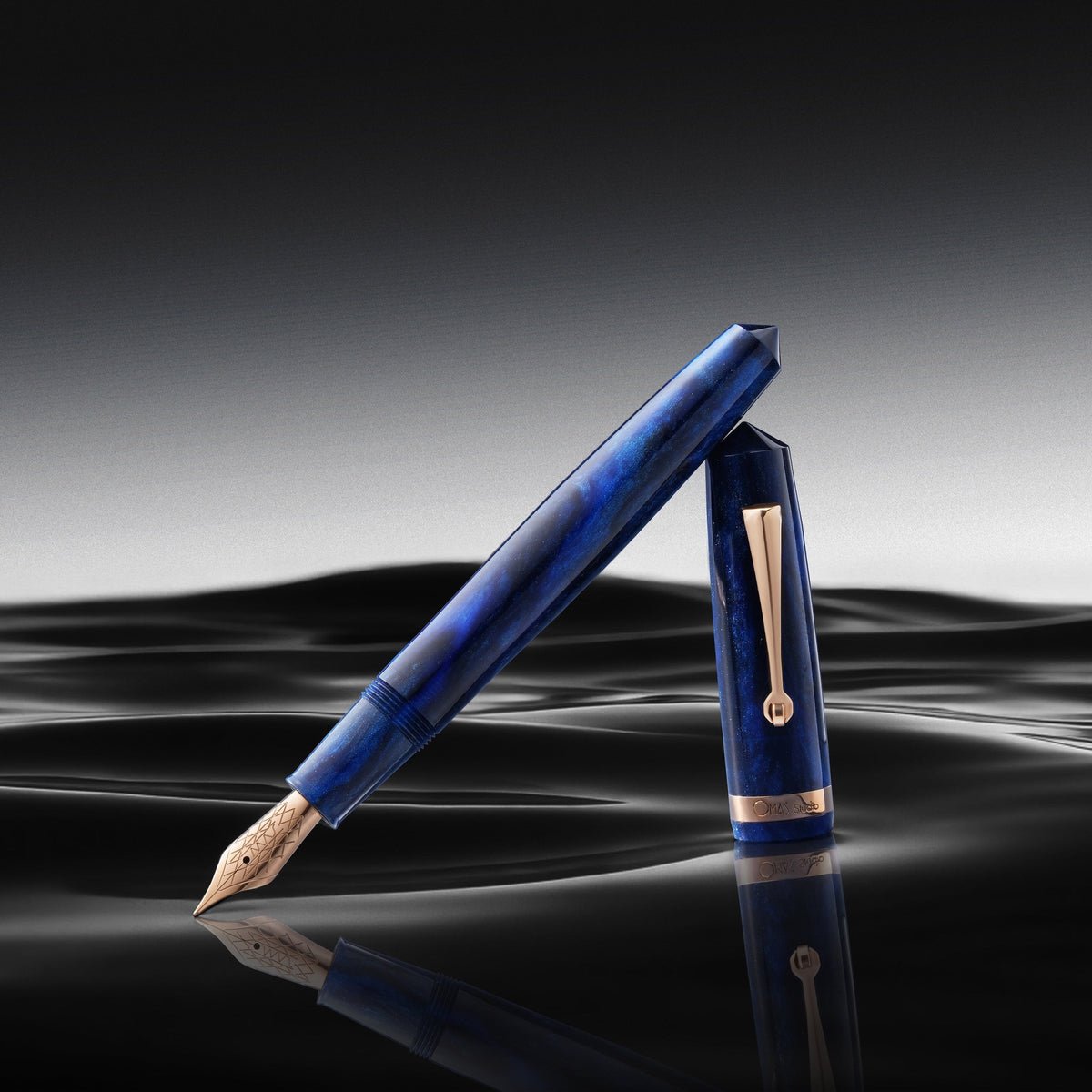 Omas Studio Fountain Pen - Azzurro Diamante - Pen Boutique Ltd