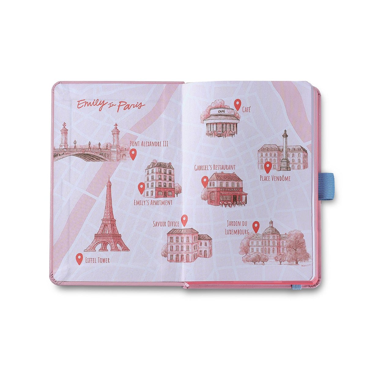 Sheaffer Sentinel x Emily in Paris Mini Ballpoint Pen - Pastel Pink + Hardbound Small Notebook (Gift Set) - Pen Boutique Ltd