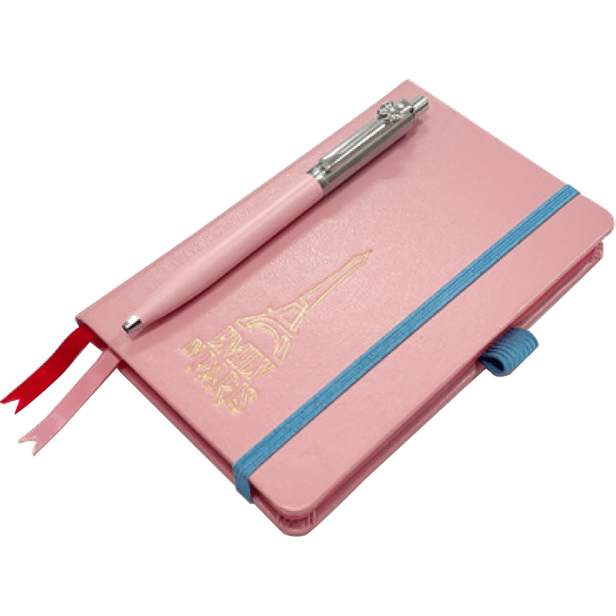Sheaffer Sentinel x Emily in Paris Mini Ballpoint Pen - Pastel Pink + Hardbound Small Notebook (Gift Set) - Pen Boutique Ltd