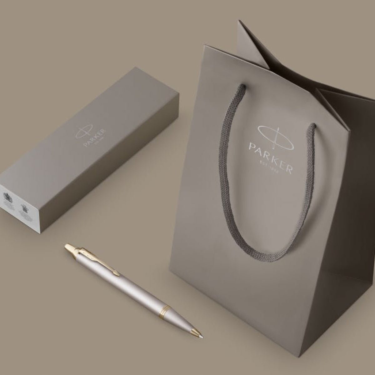 Parker IM Ballpoint Pen - Monochrome - Champagne - Pen Boutique Ltd